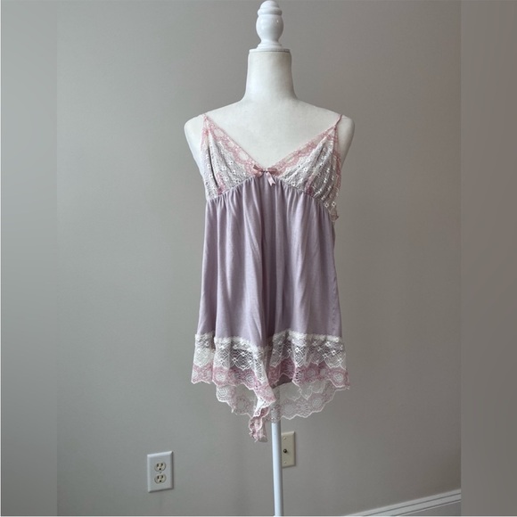 Eberjey Other - eberjey Lavender Sleep Romper with Lace Trim